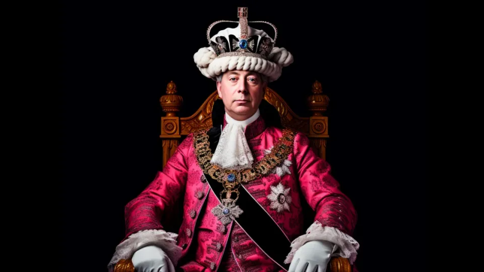 King George III portrait illustration
