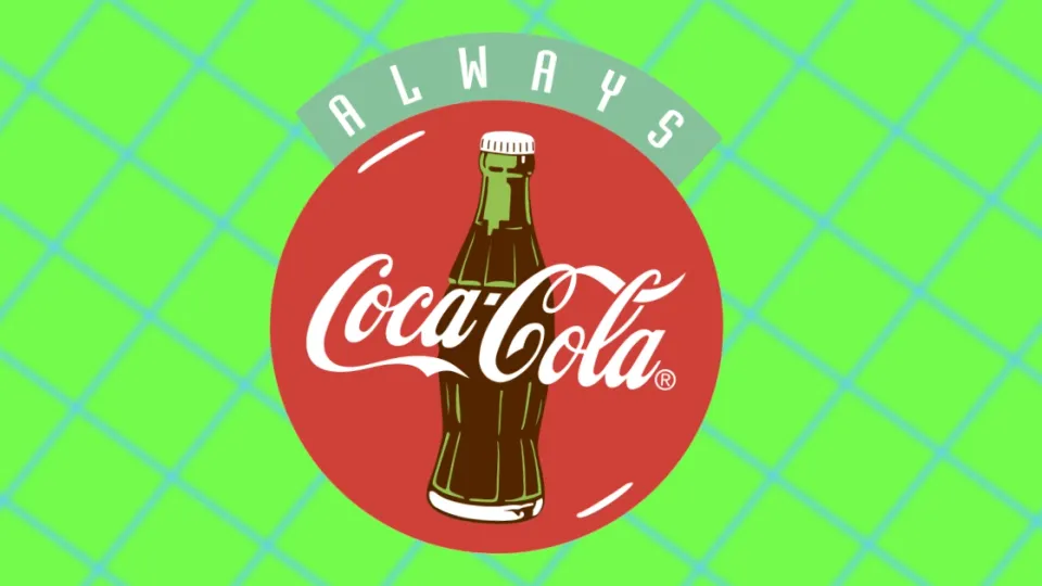 Always Coca-Cola logo with contour bottle on red disc