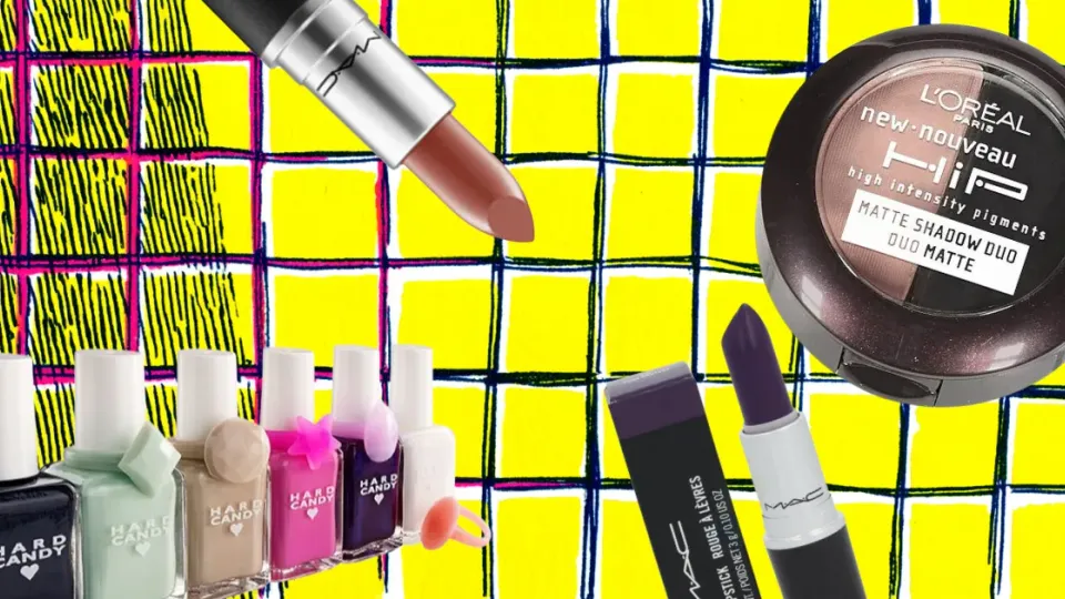 MAC lipsticks, Hard Candy nail polishes and L’Oréal HiP eyeshadow duo