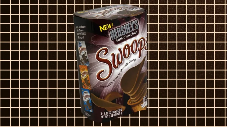 Hershey’s Milk Chocolate Swoops box of 18 curved chocolate slices