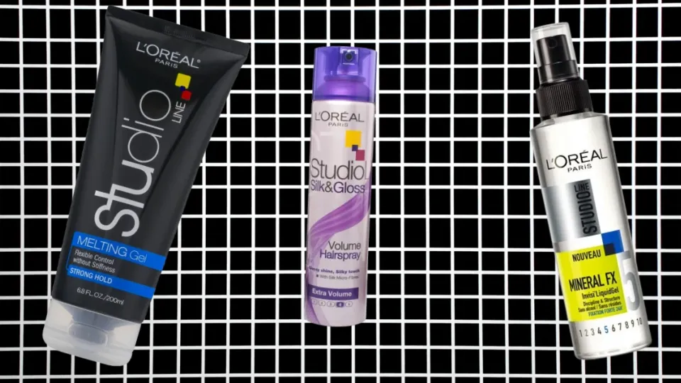 L’Oréal Studio Line melting gel, Silk & Gloss hairspray and Mineral FX gel