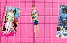 Boxed Ken movie doll, vintage Allan doll and Oreo Fun Barbie
