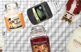 Yankee Candle jars including Trick or Treat and Witches Brew