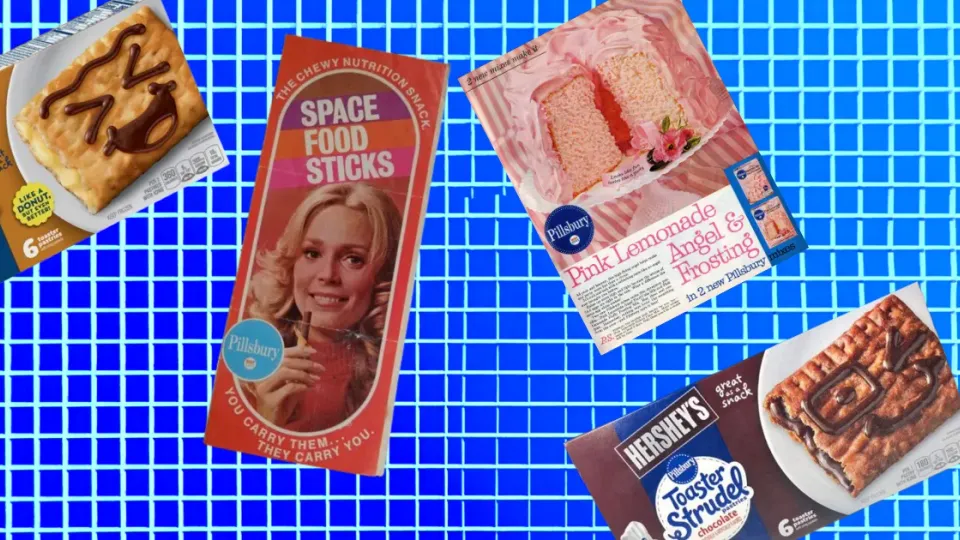 Pillsbury Space Food Sticks, Toaster Strudel and Pink Lemonade cake boxes